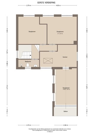Floorplan - Voorstraat 23, 4147 CA Asperen